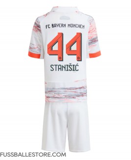 Günstige Bayern Munich Josip Stanisic #44 Auswärts Trikotsatzt Kinder 2025-26 Kurzarm (+ Kurze Hosen)
